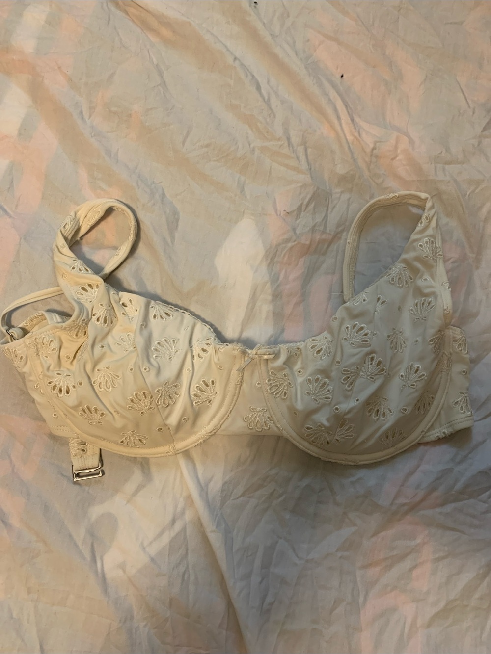 wild fable Cream Eyelet Underwire Bra